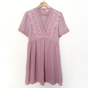 Entro Lace Trim Dress